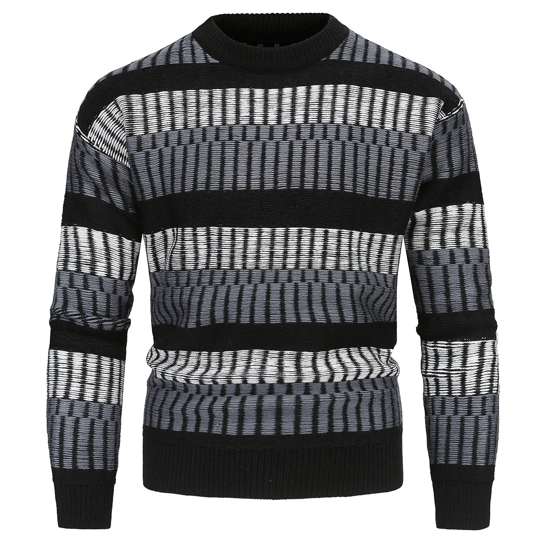 2021 Autumn Winter New Fund of High Quality Men Splice Stripe Pullover Loose Model Add Thick Long Sleeve Men Sweater
2021 Autumn Winter New Fund of High Quality Men Splice Stripe Pullover Loose Model Add Thick Long Sleeve Men Sweater