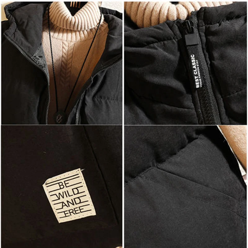 Winter Waistcoats Men Solid Pockets Thick Warm High Quality Hooded All-match Plus Size 3XL Mens Vest Chic Korean Ulzzang Kpop
Winter Waistcoats Men Solid Pockets Thick Warm High Quality Hooded All-match Plus Size 3XL Mens Vest Chic Korean Ulzzang Kpop