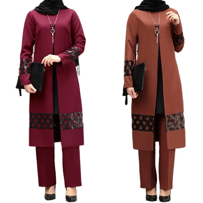 Muslim Fashion Abaya Dress Arab Middle East Islamic Clothing for Women Eid Mubarak Saudi Arabia Dubai Casual Abayas Pant Set
Muslim Fashion Abaya Dress Arab Middle East Islamic Clothing for Women Eid Mubarak Saudi Arabia Dubai Casual Abayas Pant Set