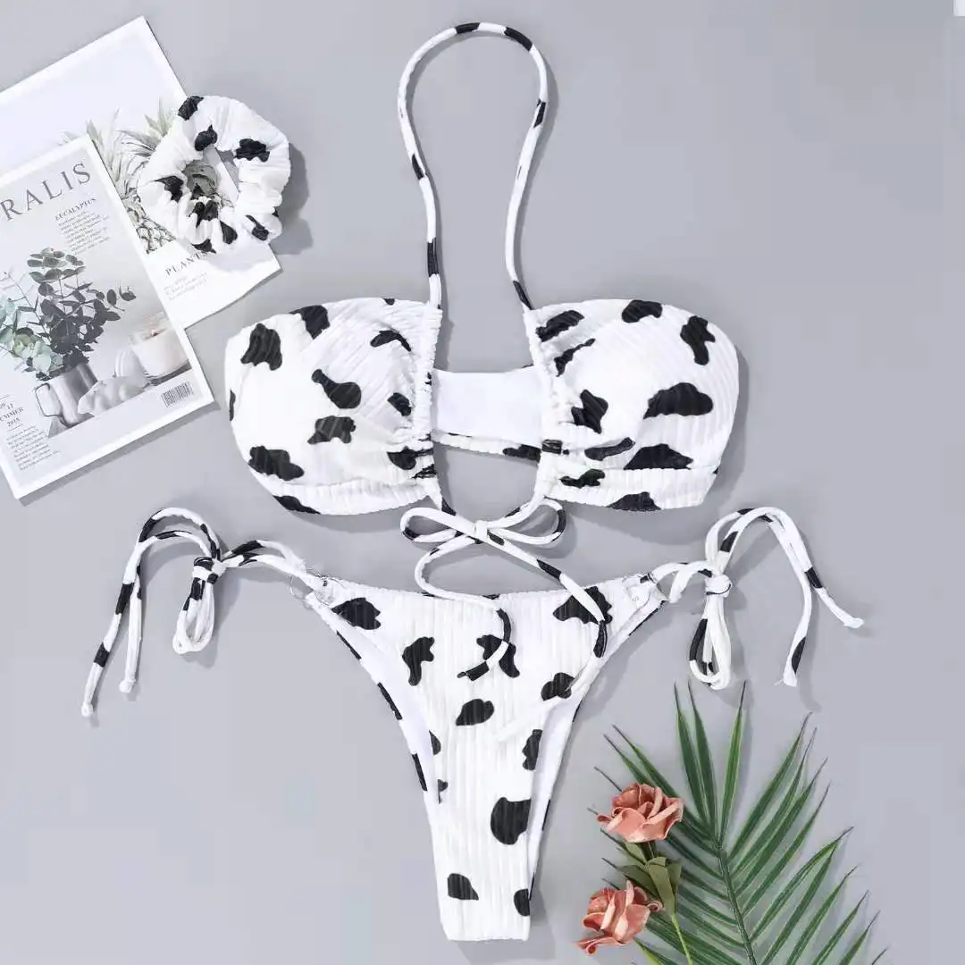 Europe and the United States 2021 new-style Swimsuit Bikini cow print tie, chain sexy split swimsuit, backless, sexy swimsuit
Europe and the United States 2021 new-style Swimsuit Bikini cow print tie, chain sexy split swimsuit, backless, sexy swimsuit