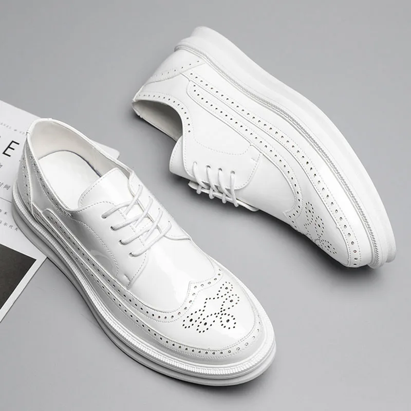 Brand New Men Leather Causal Platform Shoes for Men Brogue Carve Trend Patent Leather Dress Wedding Shoes
Brand New Men Leather Causal Platform Shoes for Men Brogue Carve Trend Patent Leather Dress Wedding Shoes