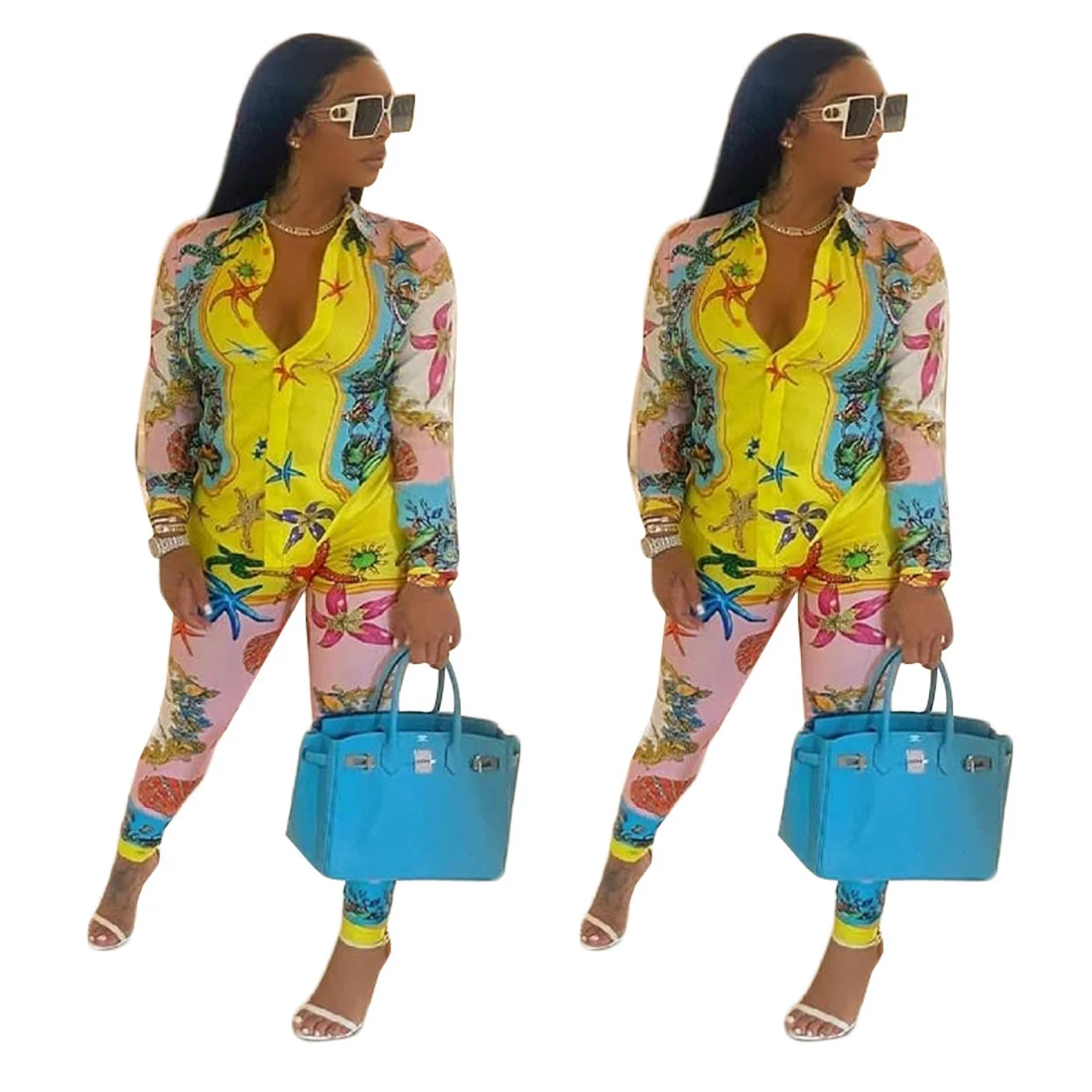 Cutubly 2 Piece Outfits Fashion Print Pant Set For Girls Long Sleeve Women Sets Shirt Top And Pencil Pants Set High Waisted
Cutubly 2 Piece Outfits Fashion Print Pant Set For Girls Long Sleeve Women Sets Shirt Top And Pencil Pants Set High Waisted