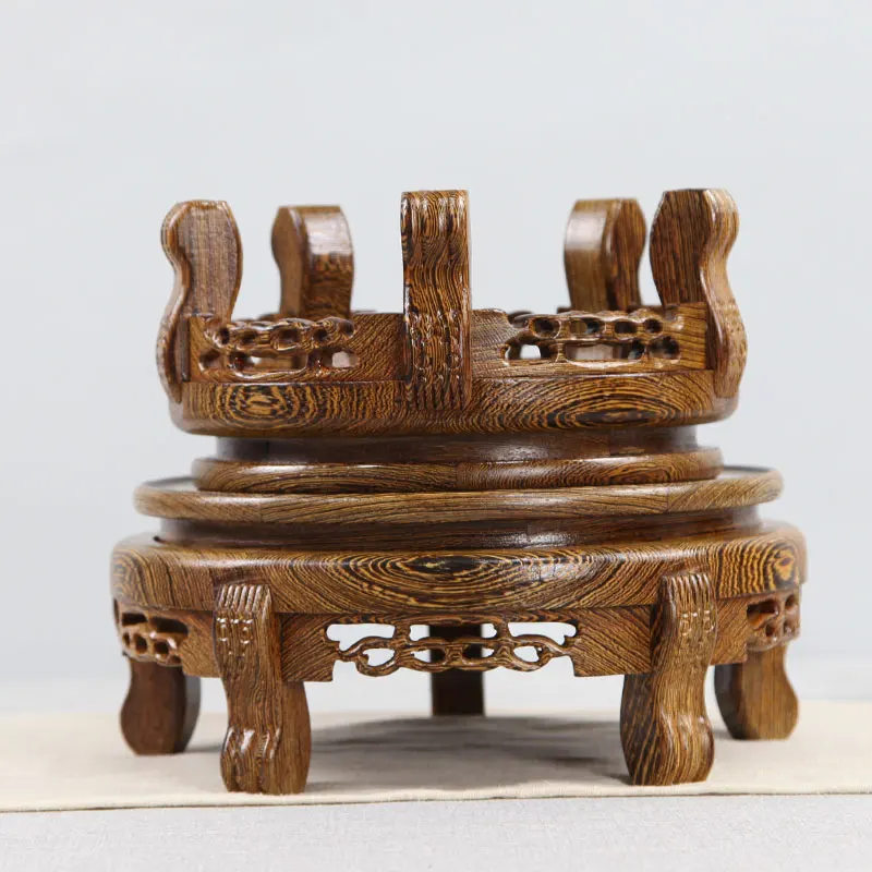 Chicken wing wood flower pot base solid wood carving crafts ornaments vase base round bonsai Buddha statue fish tank base
Chicken wing wood flower pot base solid wood carving crafts ornaments vase base round bonsai Buddha statue fish tank base