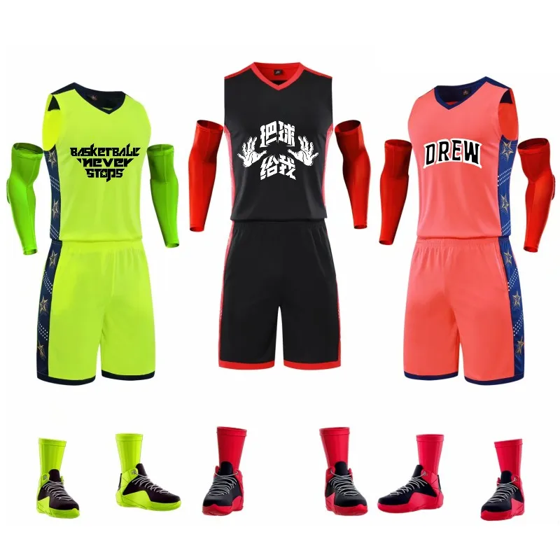 Высококачественный баскетбольный костюм, мужские баскетбольные комплекты, женская одежда для баскетбола, дышащая Спортивная одежда для ба...
Высококачественный баскетбольный костюм, мужские баскетбольные комплекты, женская одежда для баскетбола, дышащая Спортивная одежда для ба...