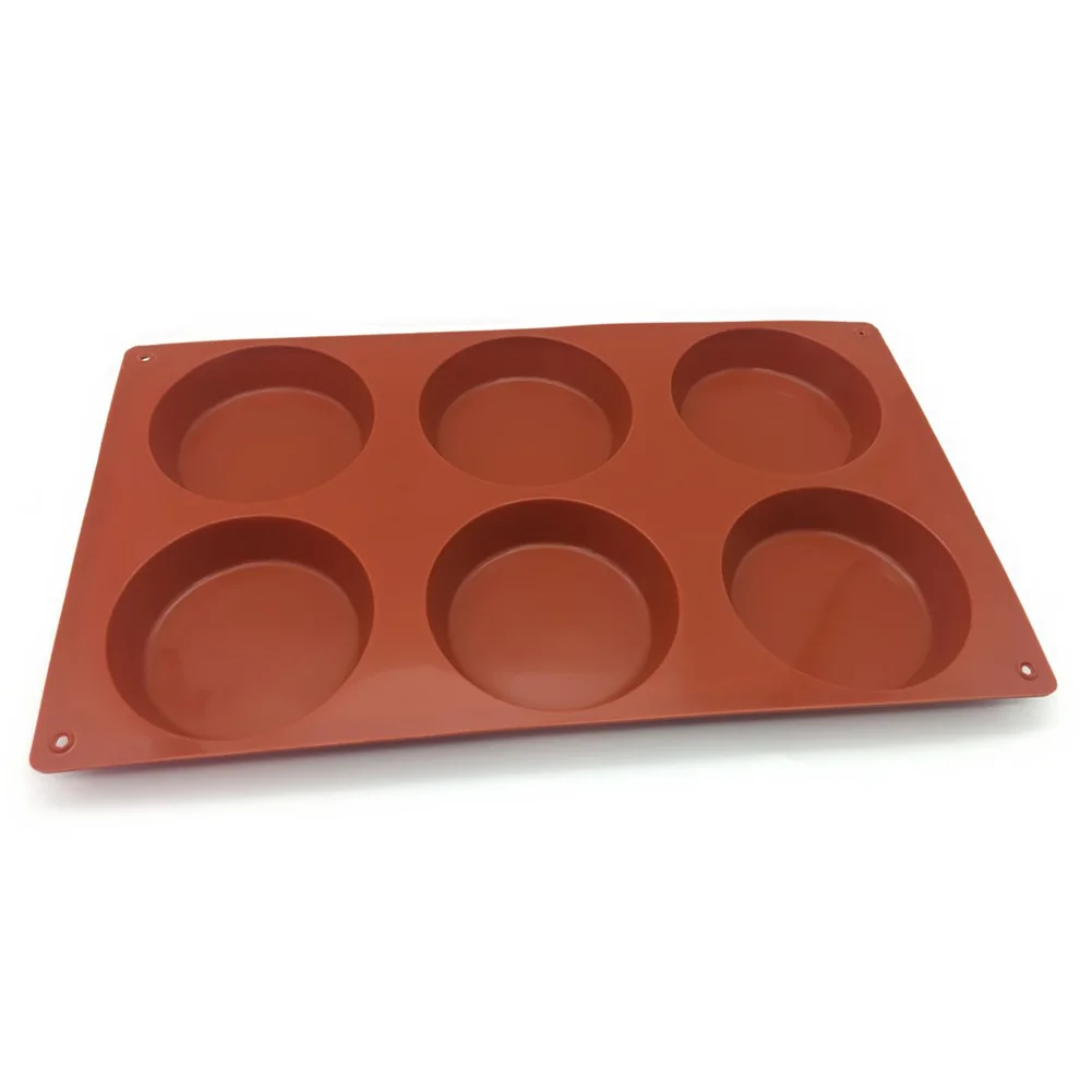 6-Hole Round Cake Mold Household Baking Stereo Chocolate Biscuit Silicone Mould
6-Hole Round Cake Mold Household Baking Stereo Chocolate Biscuit Silicone Mould