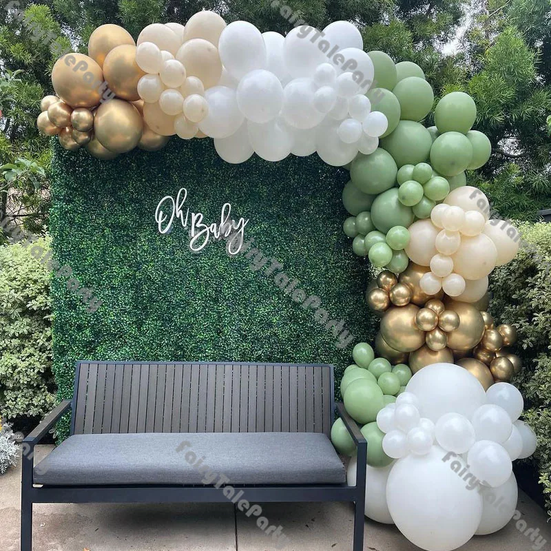 139pcs Matte Ivory White Dusty Green Chrome Gold Balloons Arch Kit Bridal Shower Gender Reveal Birthday Party Wedding Decoration
139pcs Matte Ivory White Dusty Green Chrome Gold Balloons Arch Kit Bridal Shower Gender Reveal Birthday Party Wedding Decoration