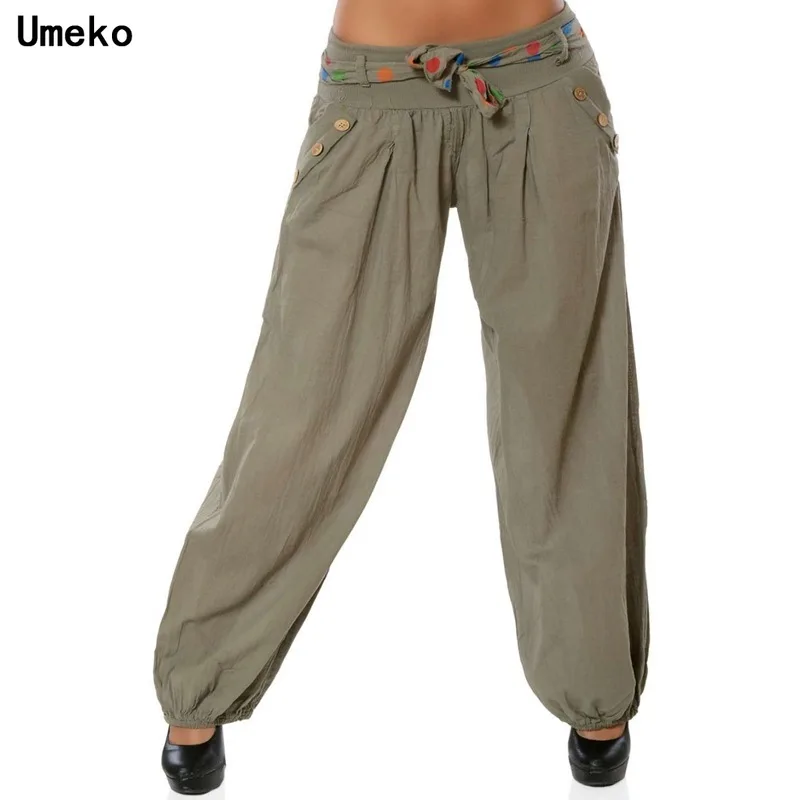 Umeko 2020 NEW Solid Casual Long Pants New Women's Loose Baggy Trousers Sport Vintage Harem Pants Elastic Boho Beach Plus Size
Umeko 2020 NEW Solid Casual Long Pants New Women's Loose Baggy Trousers Sport Vintage Harem Pants Elastic Boho Beach Plus Size