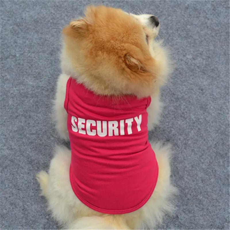 Cute Dog Vest Soft Black T-shirt Small Dogs Pet Costume Security Summer Pet Clothes Fashion Cat Tops Cotton Dog Sleeveless
Cute Dog Vest Soft Black T-shirt Small Dogs Pet Costume Security Summer Pet Clothes Fashion Cat Tops Cotton Dog Sleeveless