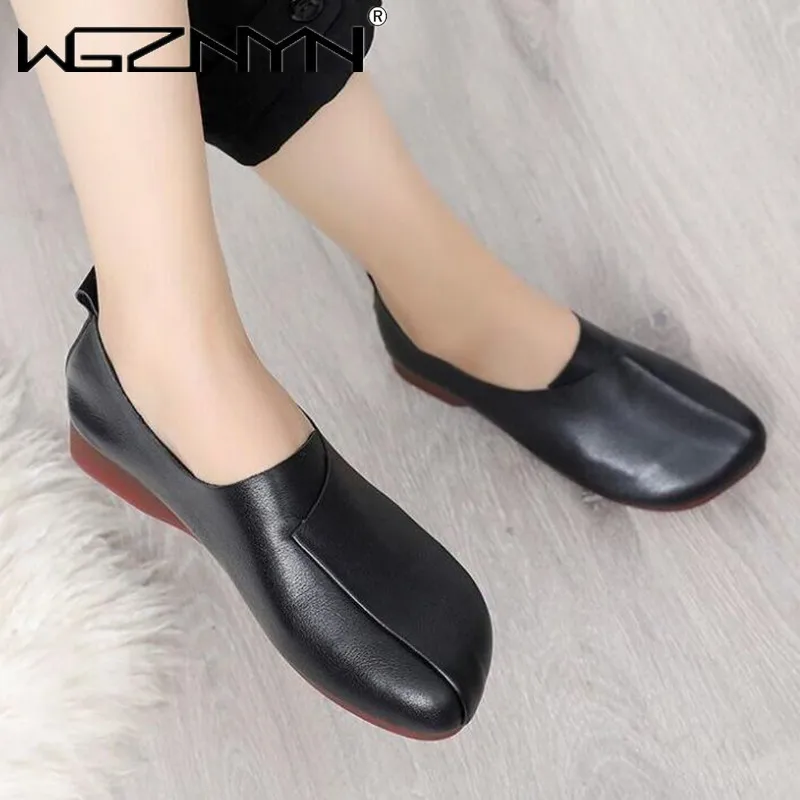 New Loafers Women Genuine PU Leather Shoes Round Toe Slip on Ladies Flats Handmade Retro Shoes Designer Shoes Women Luxury Brand
New Loafers Women Genuine PU Leather Shoes Round Toe Slip on Ladies Flats Handmade Retro Shoes Designer Shoes Women Luxury Brand