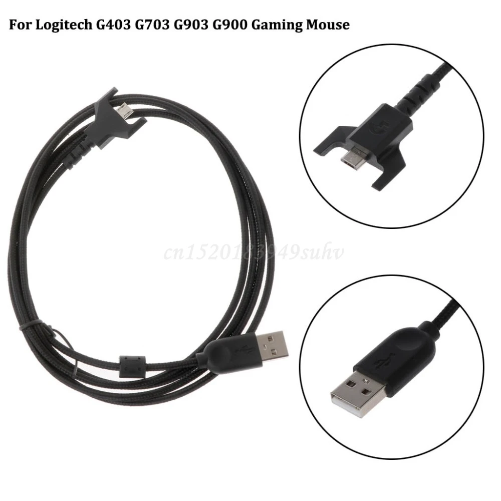 Deek-Robot Прочный USB зарядный кабель для мыши провод игровой Logitech G700S G700 G403 G703 G903 G900 |