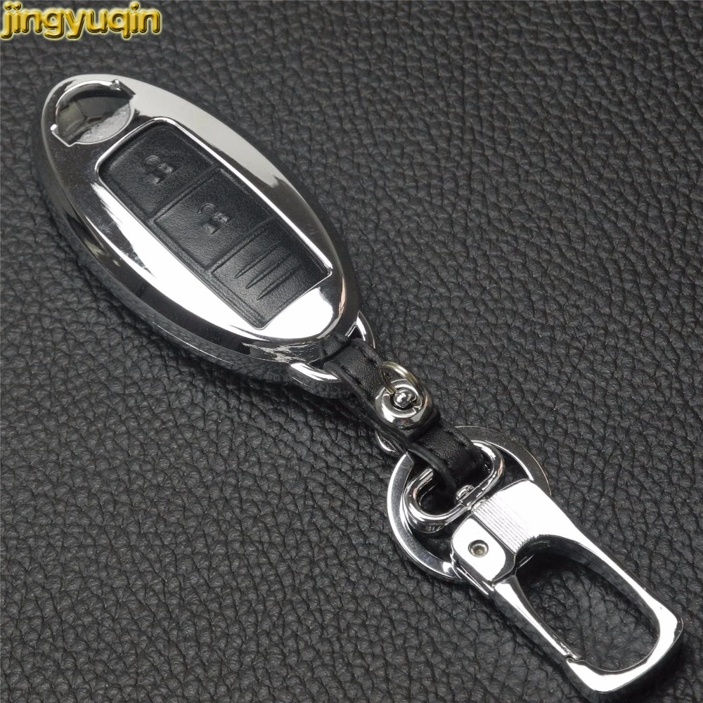 Jingyuqin для Nissan 350Z Almera Altima Armada Cefiro Cube Juke Livina March Максима цинковый сплав + кожаный