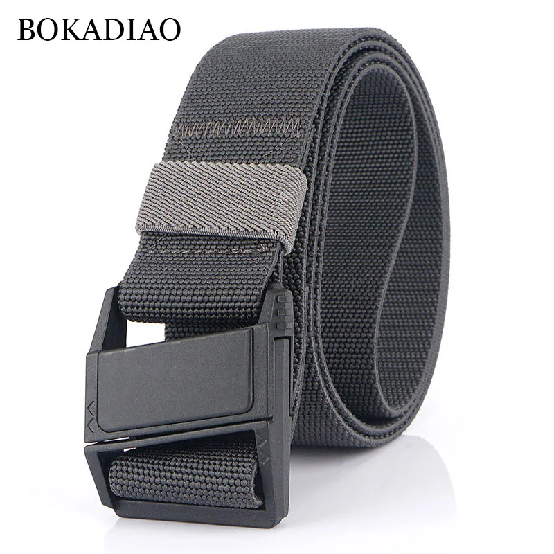 BOKADIAO Men belt Military Combat Stretch elastic nylon Belt Plastic buckle Tactical Belts Outdoor Training Waistband male strap
BOKADIAO Men belt Military Combat Stretch elastic nylon Belt Plastic buckle Tactical Belts Outdoor Training Waistband male strap