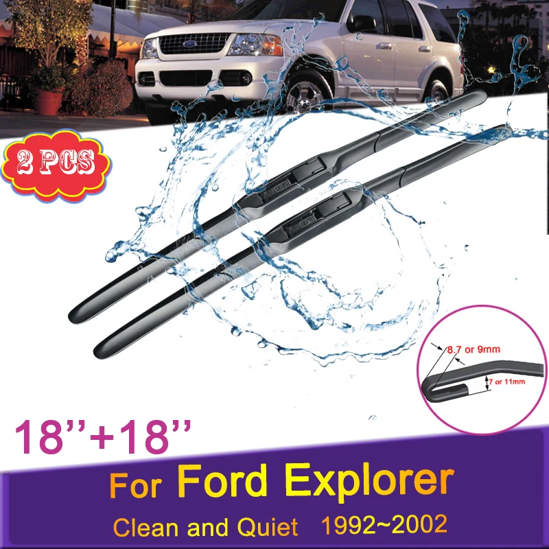 Car Front Wiper Blades for Ford Explorer 1997 1998 1999 2001 2002 Two Windshield Frameless Rubber Snow Scraping Accessories
Car Front Wiper Blades for Ford Explorer 1997 1998 1999 2001 2002 Two Windshield Frameless Rubber Snow Scraping Accessories
