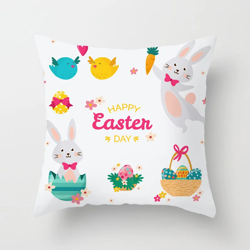 Cute Cartoon Easter Bunny Eggs Decorative Throw Pillows Covers Letters Cushion Cover Sofa Home Decoration Accessories for Kids
Cute Cartoon Easter Bunny Eggs Decorative Throw Pillows Covers Letters Cushion Cover Sofa Home Decoration Accessories for Kids