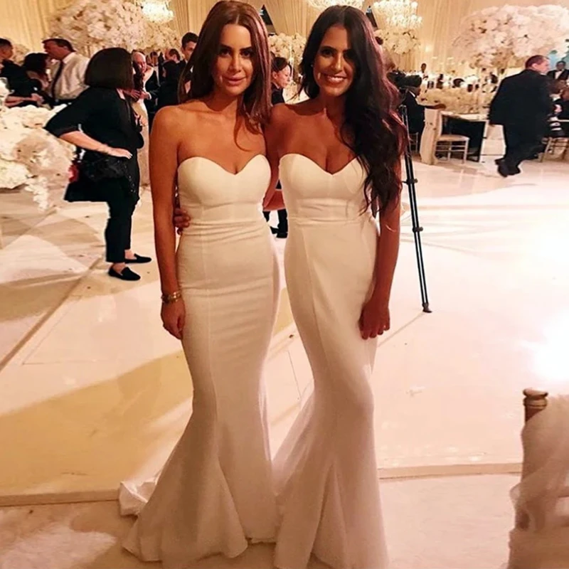 Strapless Sweetheart Corset Mermaid Bridesmaid Dresses Pure Simple Long Prom Dresses Formal Dresses Vestido De Gala Plus Size
Strapless Sweetheart Corset Mermaid Bridesmaid Dresses Pure Simple Long Prom Dresses Formal Dresses Vestido De Gala Plus Size