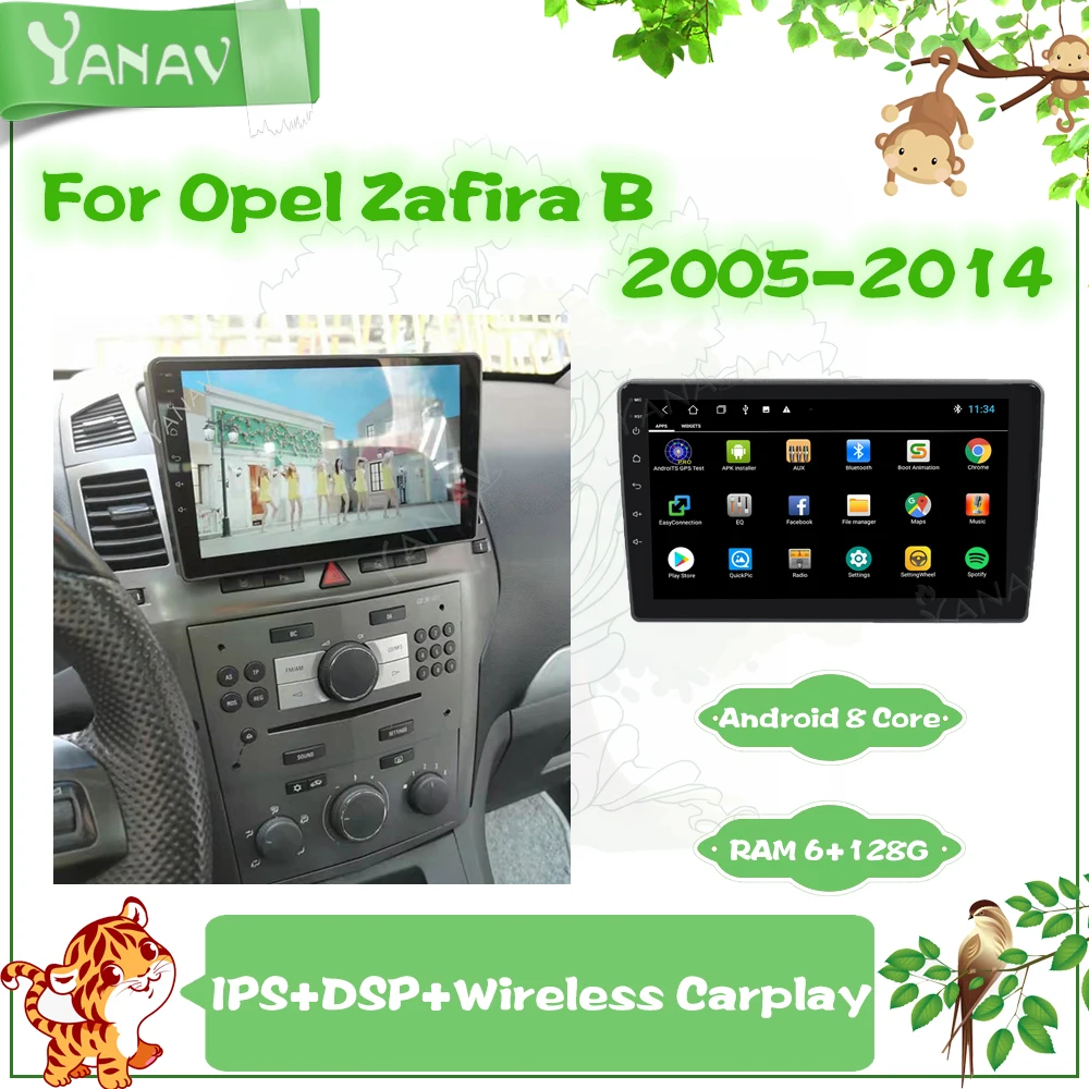 Автомобильный радиоприемник Android, стереоприемник для Opel Zafira B 2005-2014, Автомобильное видео, GPS-навигация, мультимедийный плеер с беспроводным ...
Автомобильный радиоприемник Android, стереоприемник для Opel Zafira B 2005-2014, Автомобильное видео, GPS-навигация, мультимедийный плеер с беспроводным ...