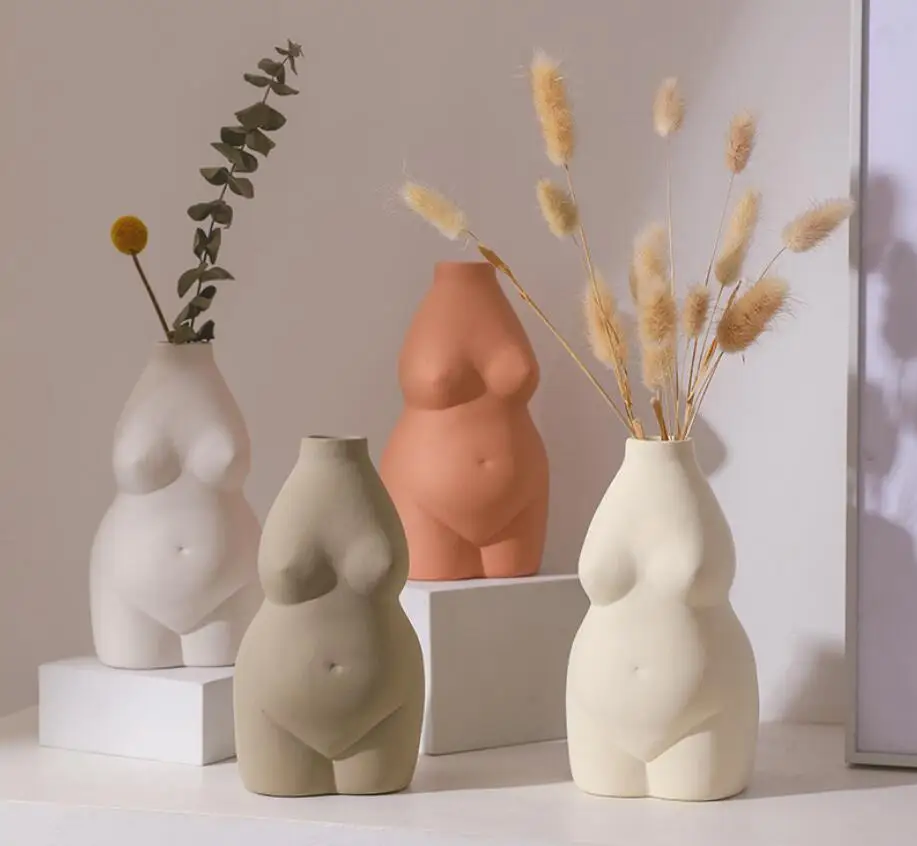 Nordic Body Art Vase White Ceramic Plant Pots Flower Arrangement Vase Nude Portrait Decoration Living Room Desktop Ornaments
Nordic Body Art Vase White Ceramic Plant Pots Flower Arrangement Vase Nude Portrait Decoration Living Room Desktop Ornaments