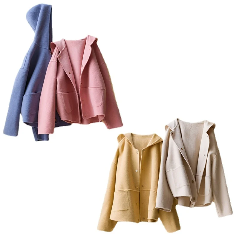 100% Real Wool Coat Female Short Loose Hooded Coats Women Autumn Trench Woman Clothes Jackets for Women Casaco Feminino WPY
100% Real Wool Coat Female Short Loose Hooded Coats Women Autumn Trench Woman Clothes Jackets for Women Casaco Feminino WPY