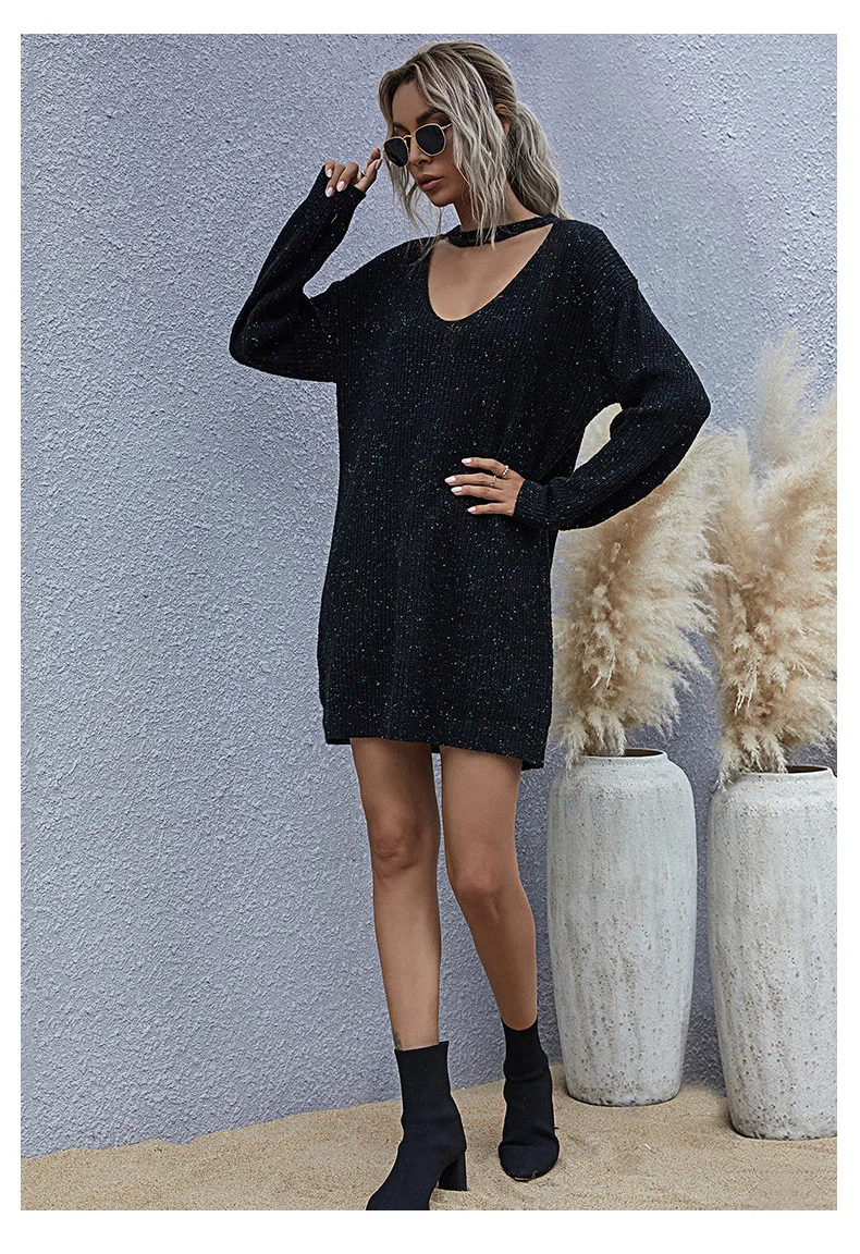2021 autumn boho lazy style retro European and American bottoming shirt knitted women low-neck sweater skirt Large size women
2021 autumn boho lazy style retro European and American bottoming shirt knitted women low-neck sweater skirt Large size women