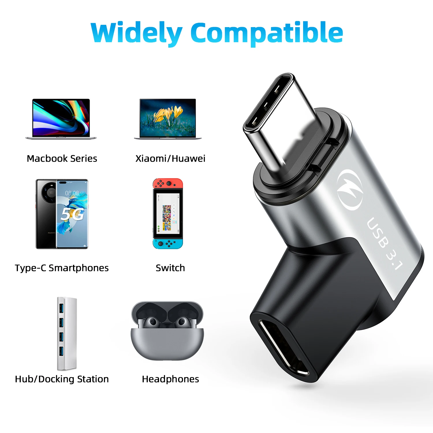 Magnetic USB C Adapter 24Pins Type Connector PD 100W Fast Charging Converter for Thunderbolt 3 MacBook iPad Pro Switch | Мобильные