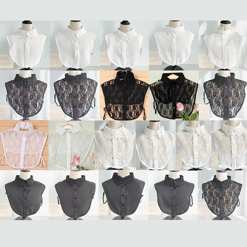 Vintage Fake Shirt Collar Necklace Choker Collar Ladies Women Lace Hook Flower Lace Fake Collar
Vintage Fake Shirt Collar Necklace Choker Collar Ladies Women Lace Hook Flower Lace Fake Collar