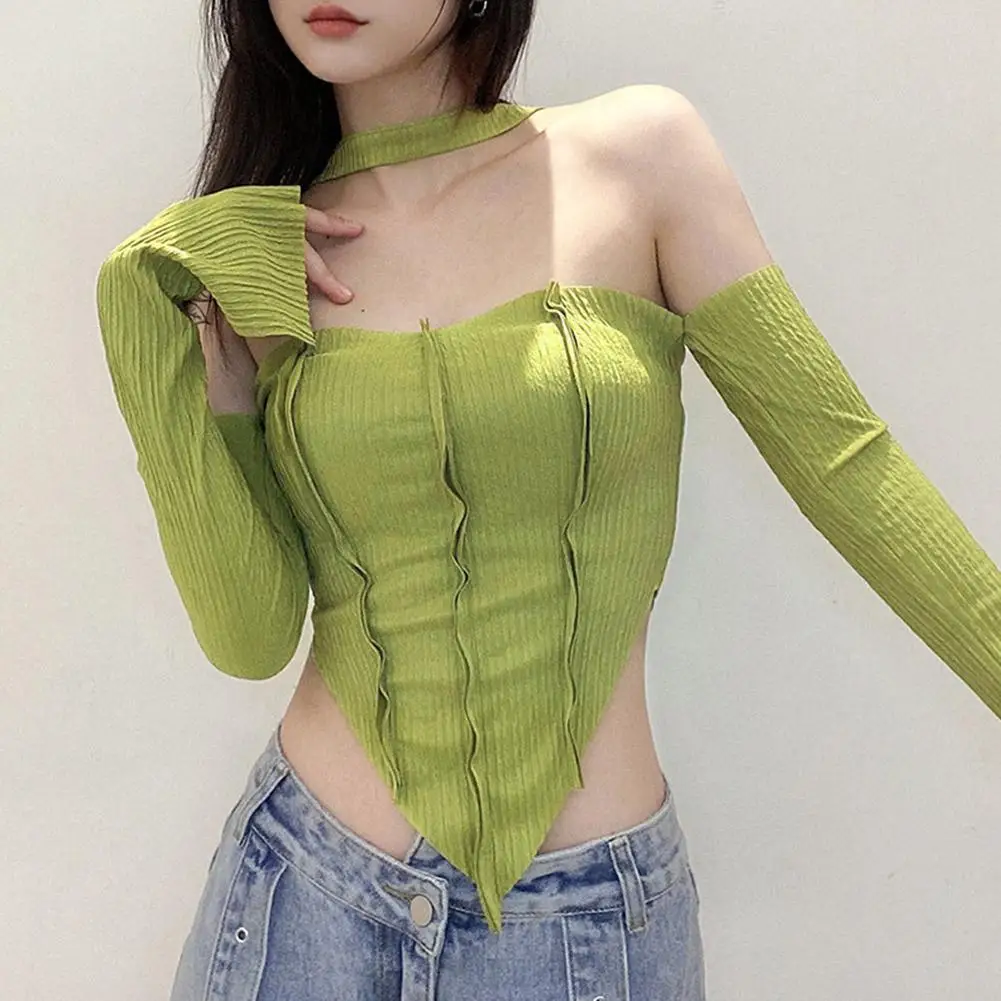 Women's Camisole Color Self-cultivation Exposed Navel Sexy Irregular Halterneck New Fashion S-l Summer Female K6t1
Women's Camisole Color Self-cultivation Exposed Navel Sexy Irregular Halterneck New Fashion S-l Summer Female K6t1