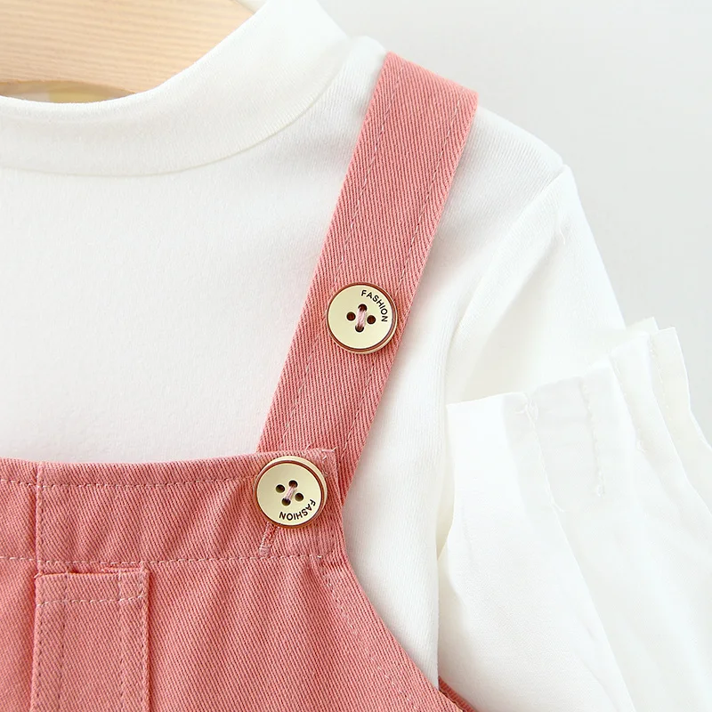 Autumn Baby Girl Bubble Sleeves Top+Suspender Skirt 2-Piece Set Toddler Girls Puff Sleeve Girdle Skirt Spring Winter Clothes for 
Autumn Baby Girl Bubble Sleeves Top+Suspender Skirt 2-Piece Set Toddler Girls Puff Sleeve Girdle Skirt Spring Winter Clothes for