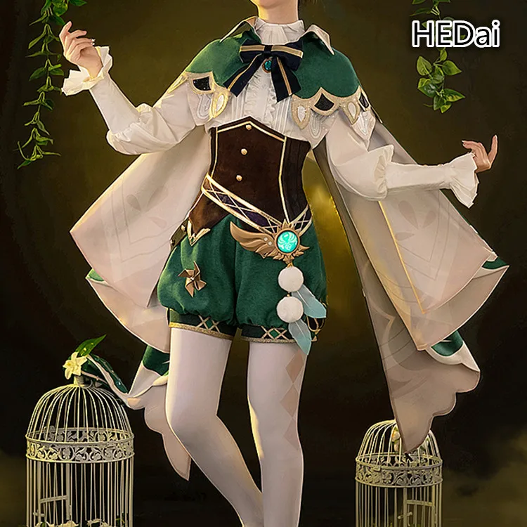 Genshin Impact Barbatos Venti Cosplay Costume Christmas Outfits Sets Top+Shorts+Shirt+Accessories
Genshin Impact Barbatos Venti Cosplay Costume Christmas Outfits Sets Top+Shorts+Shirt+Accessories
