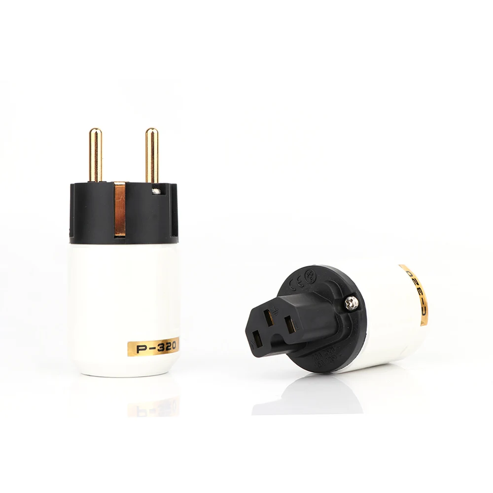 High Quality one Pair Gold Plated EU Power plug IEC Connecter DIY Cable Schuko power cord plug
High Quality one Pair Gold Plated EU Power plug IEC Connecter DIY Cable Schuko power cord plug