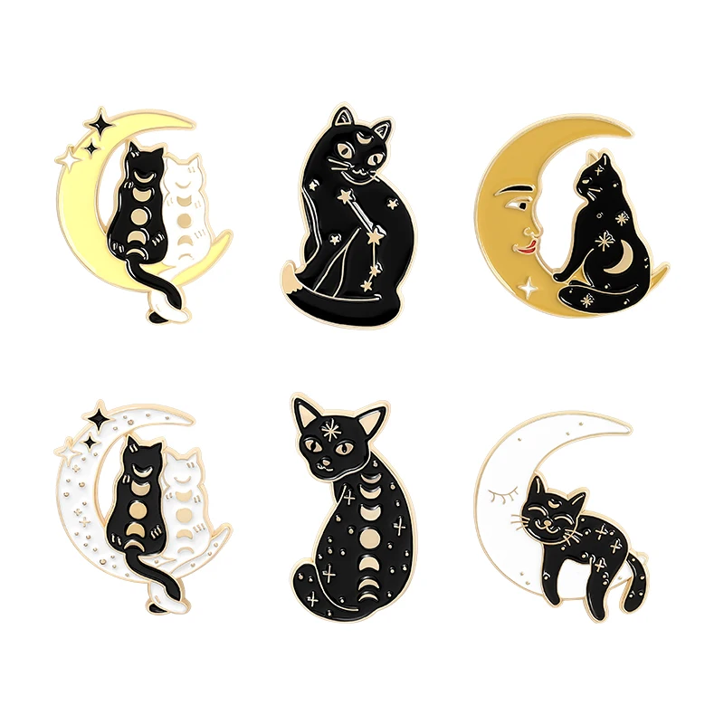 Lazy Cute Cat Pins Black Color Enamel Cat Brooch Kitty Pin Animal Brooches Kids Fashion Carton Design Charms Jewelry
Lazy Cute Cat Pins Black Color Enamel Cat Brooch Kitty Pin Animal Brooches Kids Fashion Carton Design Charms Jewelry