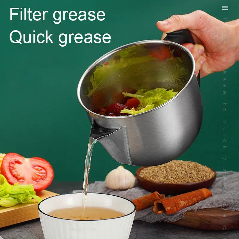 3 in 1 Kitchen Stainless Steel Oil Filter Strainer Colander Reuse Fry Oil Can Pot Home HFD889
3 in 1 Kitchen Stainless Steel Oil Filter Strainer Colander Reuse Fry Oil Can Pot Home HFD889