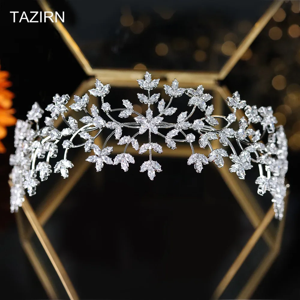 Cute Bridal Tiaras CZ Wedding Headbands Full Cubic Zirconia Sweet 16 Princess Birthday Headwear Zircon Pageant Hair Jewelry
Cute Bridal Tiaras CZ Wedding Headbands Full Cubic Zirconia Sweet 16 Princess Birthday Headwear Zircon Pageant Hair Jewelry