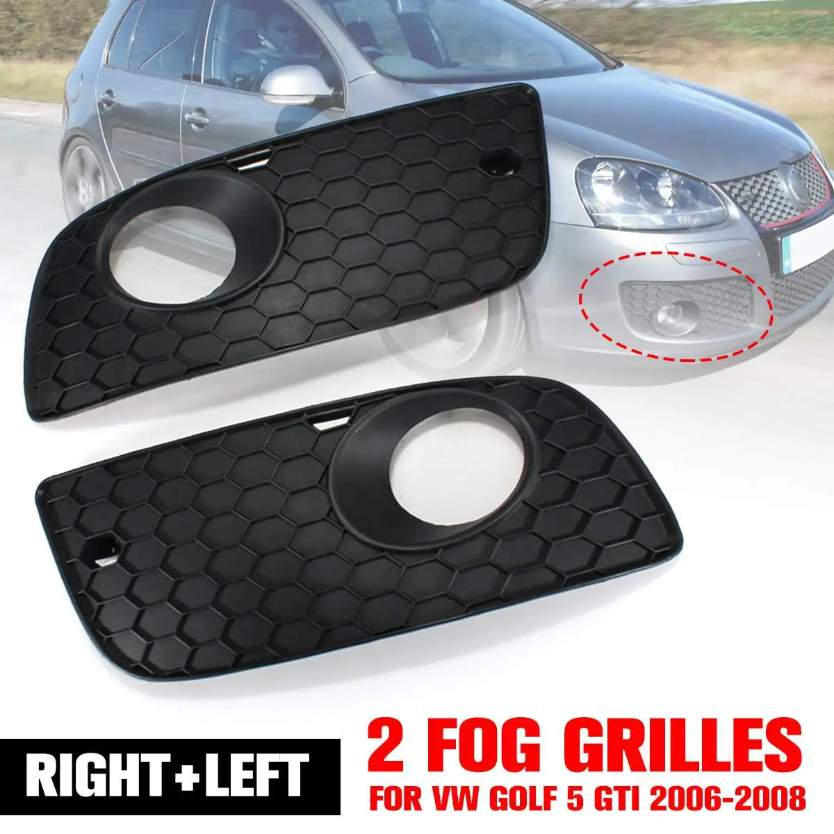 Auto Front Bumper Lower Grill Honeycomb Fog Lamp Cover Grille for VW Golf MK5 GTI 2004 2005 2006 2007 2008 2009
Auto Front Bumper Lower Grill Honeycomb Fog Lamp Cover Grille for VW Golf MK5 GTI 2004 2005 2006 2007 2008 2009