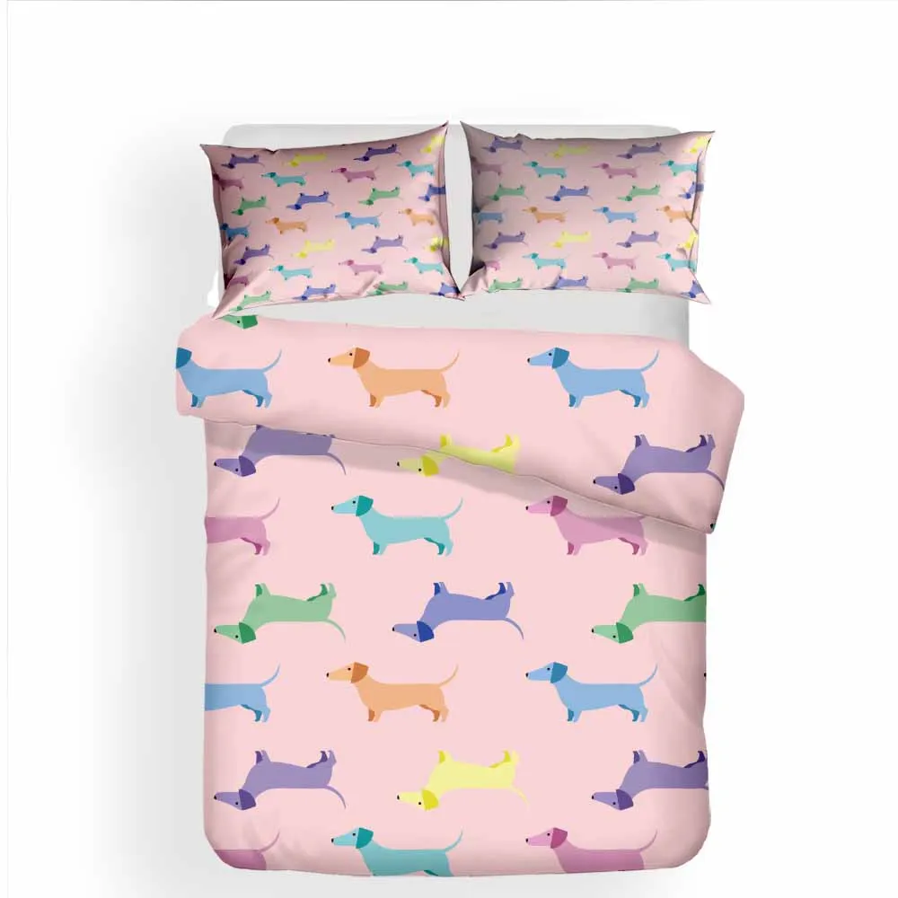 Cute Colored Dog Printed Bedding Set Soft Breathable Duvet Cover Pillowcase For Children Boys And Girls Single Bedding Set
Cute Colored Dog Printed Bedding Set Soft Breathable Duvet Cover Pillowcase For Children Boys And Girls Single Bedding Set