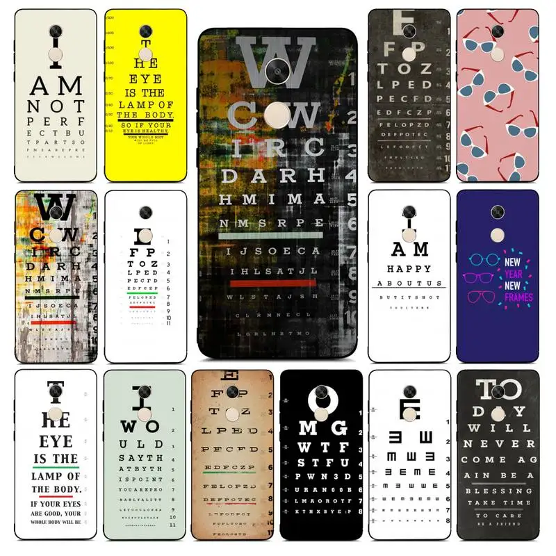 YNDFCNB Medical Eye Vision Chart Phone Case for RedMi note 4 5 7 8 9 pro 8T 5A 4X case 
YNDFCNB Medical Eye Vision Chart Phone Case for RedMi note 4 5 7 8 9 pro 8T 5A 4X case