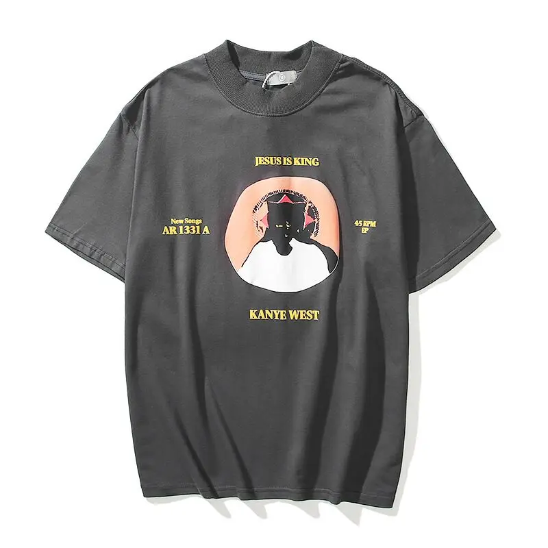 Kanye West Kids See Ghosts Oversize Jesus is King T Shirt Tour Commemorative Printed Retro Loose Harajuku Crew Neck Short Sleeve
Kanye West Kids See Ghosts Oversize Jesus is King T Shirt Tour Commemorative Printed Retro Loose Harajuku Crew Neck Short Sleeve