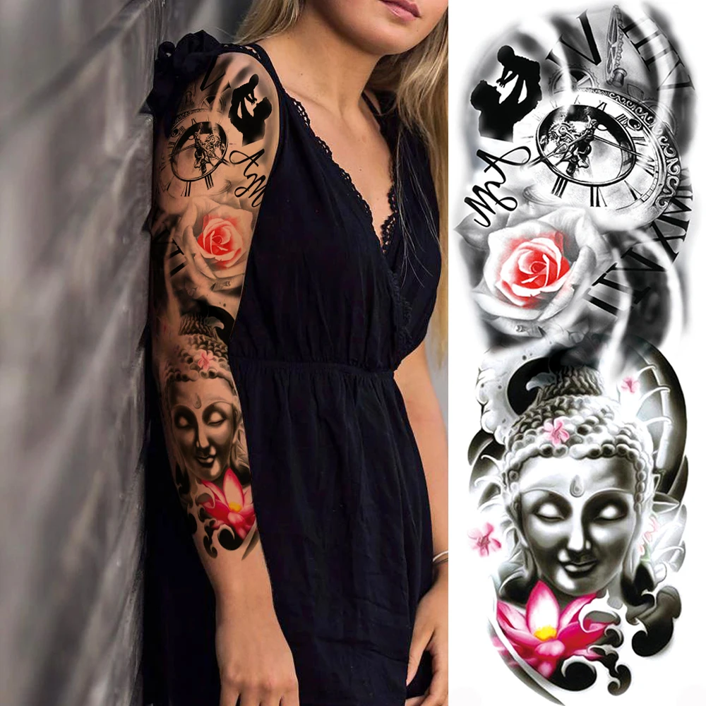 10PCS Transfer Waterproof Fake Tattoo Flower Art Sticker For Men Women Adult Body Full Arm Sleeve Water
10PCS Transfer Waterproof Fake Tattoo Flower Art Sticker For Men Women Adult Body Full Arm Sleeve Water