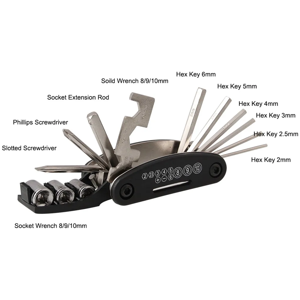 Bike Tire Inflator Repair Kit Hand Pump with Pressure Gauge Multitool Tire Pry Rod Repair Patch Set 
Bike Tire Inflator Repair Kit Hand Pump with Pressure Gauge Multitool Tire Pry Rod Repair Patch Set