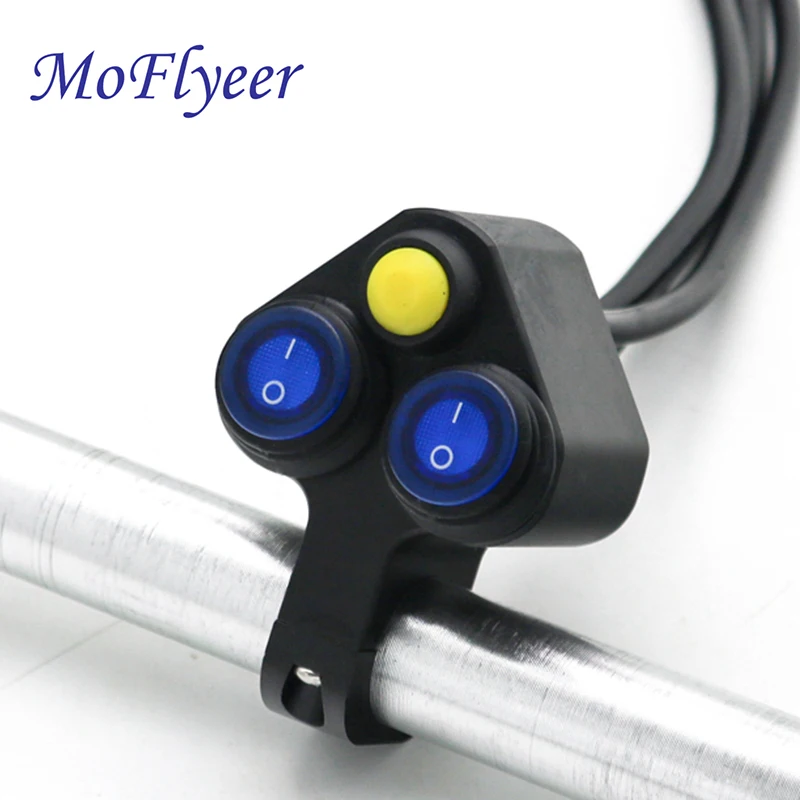 MoFlyeer Motorcycle Handlebar Switch 7/8'' 22mm Motorcycle Handlebar Switch Headlight Brake Fog Light ON/OFF Switch with Light
MoFlyeer Motorcycle Handlebar Switch 7/8'' 22mm Motorcycle Handlebar Switch Headlight Brake Fog Light ON/OFF Switch with Light