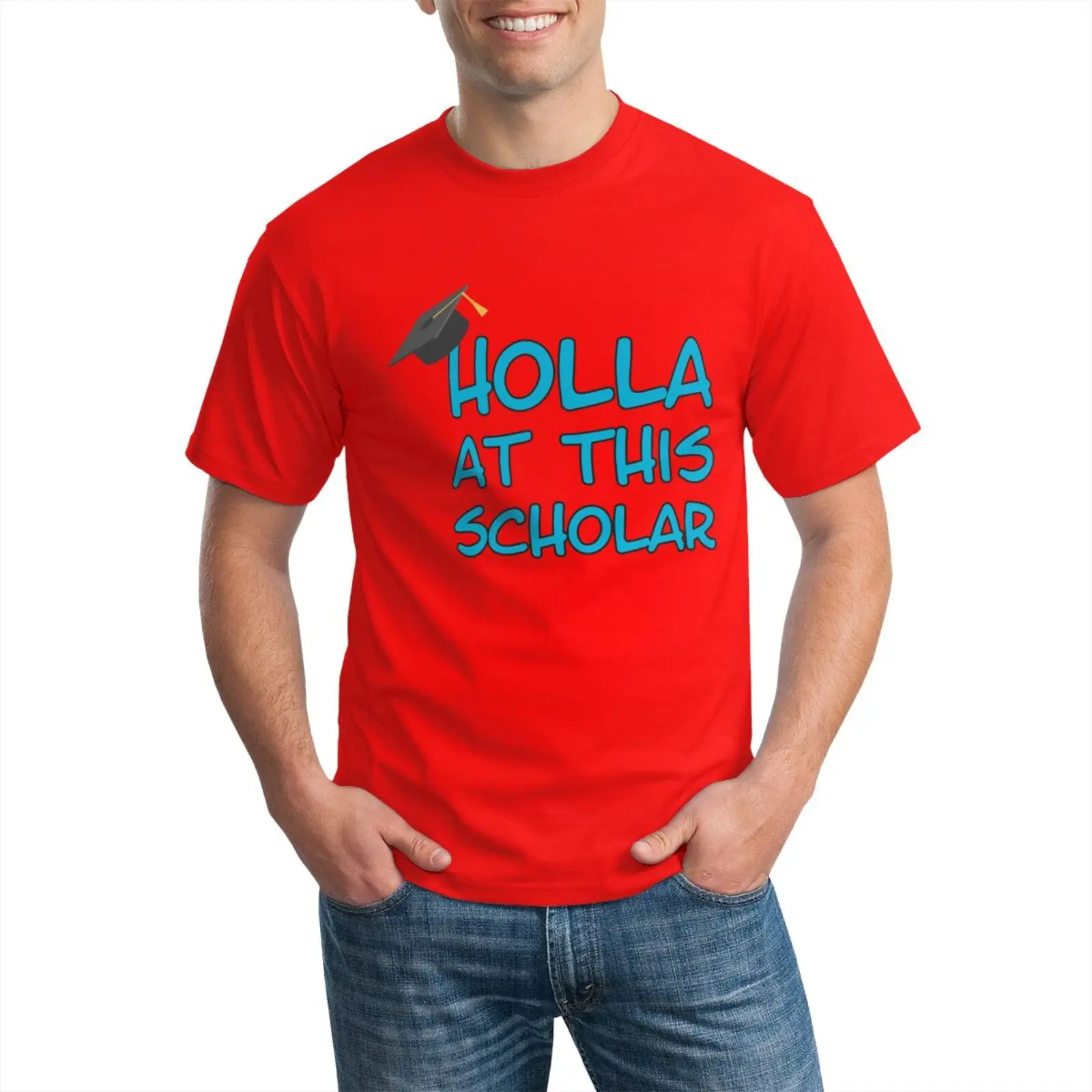 Men tshirts 2020 Cotton Soft Breathable Mens t shirts Top Holla at this Scholar Printing Casual Fashion Outdoors Camping Fishing
Men tshirts 2020 Cotton Soft Breathable Mens t shirts Top Holla at this Scholar Printing Casual Fashion Outdoors Camping Fishing