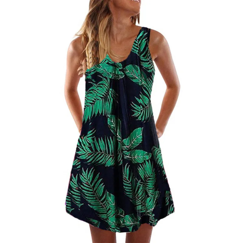 2020 New Sexy Summer Dresses Plus Size Loose Beach Dress Women Vintage Print Sleeveless V-neck Casual A-line Mini Dress Vestidos
2020 New Sexy Summer Dresses Plus Size Loose Beach Dress Women Vintage Print Sleeveless V-neck Casual A-line Mini Dress Vestidos