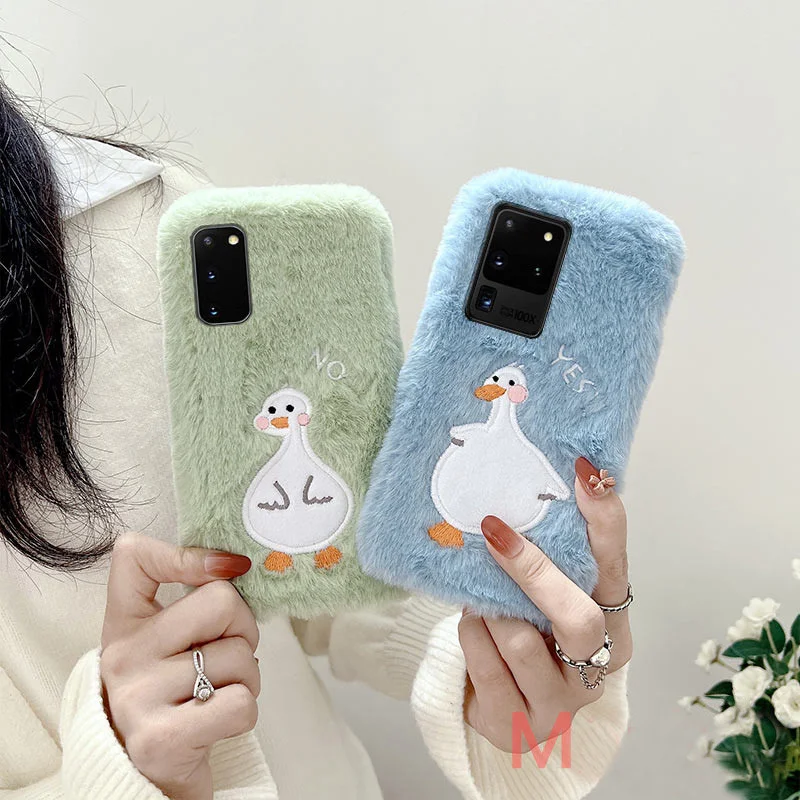 Cute duck fur Fluffy Cover for Samsung Galaxy S20 S21 S22 Ultra Note 20 A71 A51 A53 5G A52 A32 A22 A13 A12 M12 A50 A7 Phone Case
Cute duck fur Fluffy Cover for Samsung Galaxy S20 S21 S22 Ultra Note 20 A71 A51 A53 5G A52 A32 A22 A13 A12 M12 A50 A7 Phone Case