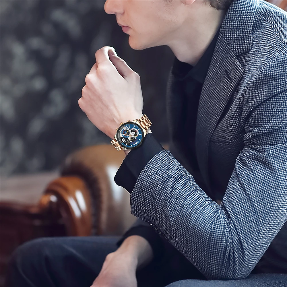 High-end Custom NIBOSI New Mens Watches Luxury Brands Auto Date WristWatch Men Waterproof Military Chronograph Relogio Masculino
High-end Custom NIBOSI New Mens Watches Luxury Brands Auto Date WristWatch Men Waterproof Military Chronograph Relogio Masculino