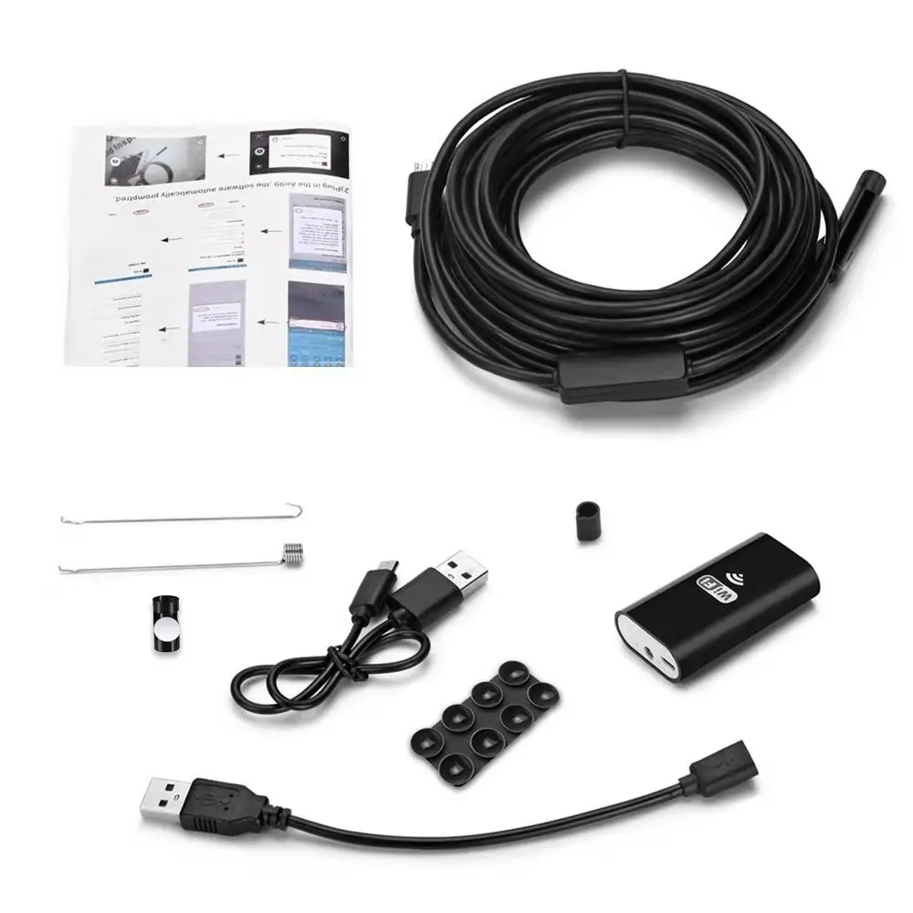 HD surveillance camera IP67 waterproof visual nest device WiFi connection mobile phone tablet 8LED luminous mouse detection tool
HD surveillance camera IP67 waterproof visual nest device WiFi connection mobile phone tablet 8LED luminous mouse detection tool