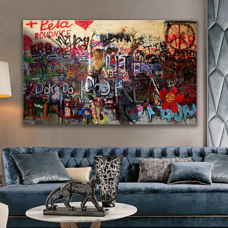Modern Street Art Canvas Painting Abstract Graffiti Pop Art Posters and Prints Wall Art Pictures for Living Room Home Decoration
Modern Street Art Canvas Painting Abstract Graffiti Pop Art Posters and Prints Wall Art Pictures for Living Room Home Decoration