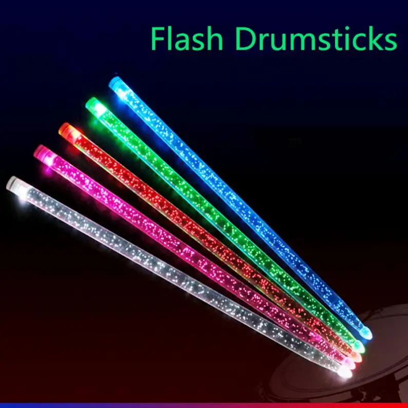 5A Acrylic Flash Drum Stick Noctilucent Glow in The Dark Stage Performance Luminous Jazz Drumsticks 5 Colors Optional
5A Acrylic Flash Drum Stick Noctilucent Glow in The Dark Stage Performance Luminous Jazz Drumsticks 5 Colors Optional
