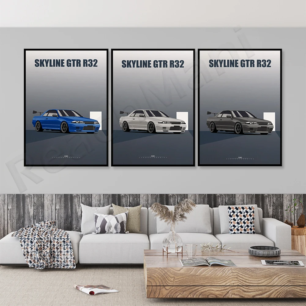 Nissan Skyline GTR R34 printed and decorated car posters, artistic car illustrations and decorations, gifts for car lovers
Nissan Skyline GTR R34 printed and decorated car posters, artistic car illustrations and decorations, gifts for car lovers
