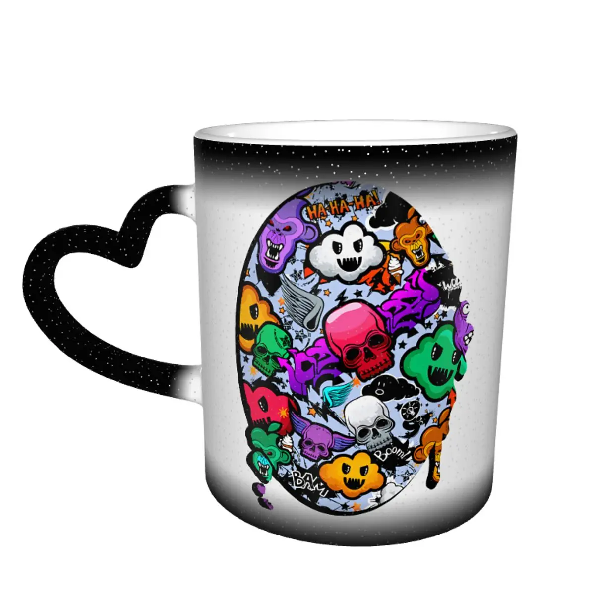 Graffiti Mug The Changes Color Creative Mug Colored Porcelain Drinking Cups
Graffiti Mug The Changes Color Creative Mug Colored Porcelain Drinking Cups