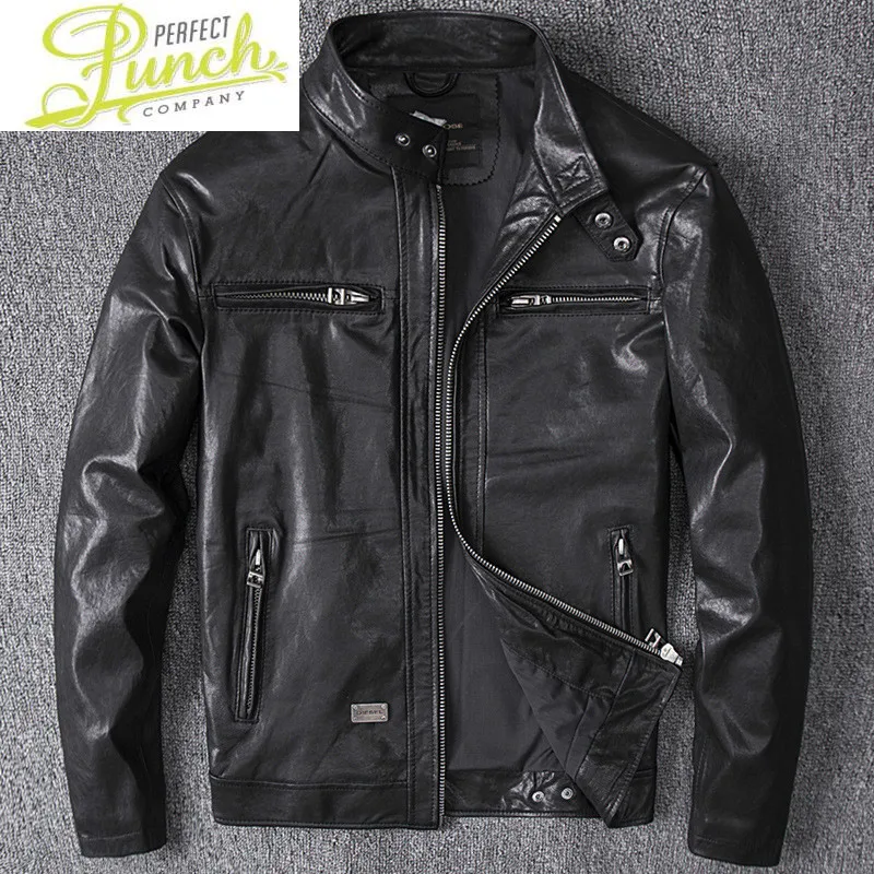 Leather Vintage Men Genuine Spring Autumn Real Sheepskin Coat Mens Motorcycle Jacket Chaqueta Cuero Hombre YY565
Leather Vintage Men Genuine Spring Autumn Real Sheepskin Coat Mens Motorcycle Jacket Chaqueta Cuero Hombre YY565