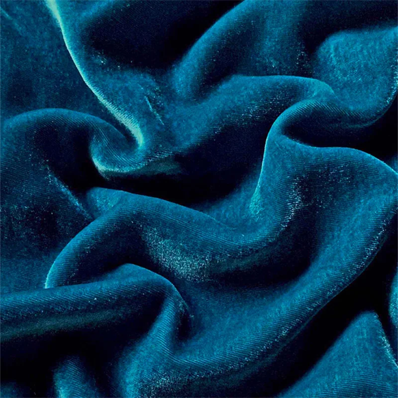 NEW258 Luxury Gloss Blue Mulberry Silk Cotton Velvet Fabric Women's Skirt/Pajamas/Coat/Suit/Dress/Trousers DIY Sewing Materials
NEW258 Luxury Gloss Blue Mulberry Silk Cotton Velvet Fabric Women's Skirt/Pajamas/Coat/Suit/Dress/Trousers DIY Sewing Materials